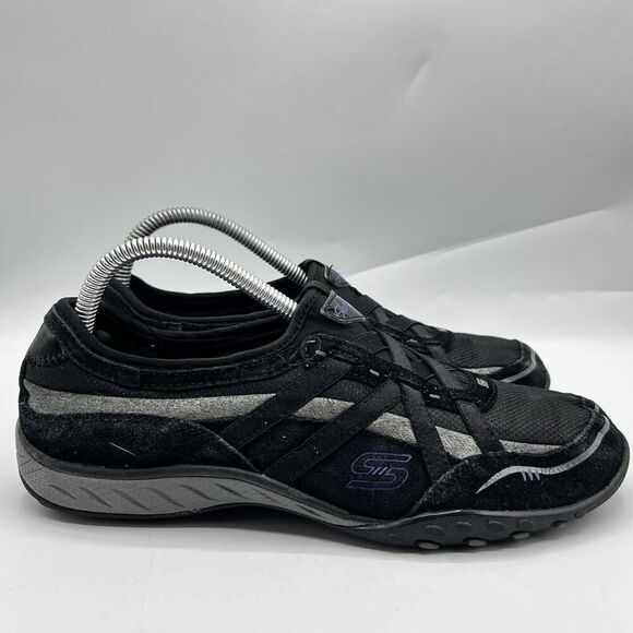 Skechers Relaxed Fit Womens Size 9.5 Memory Foam Breathe Easy Slip On Shoes - Picture 1 of 12